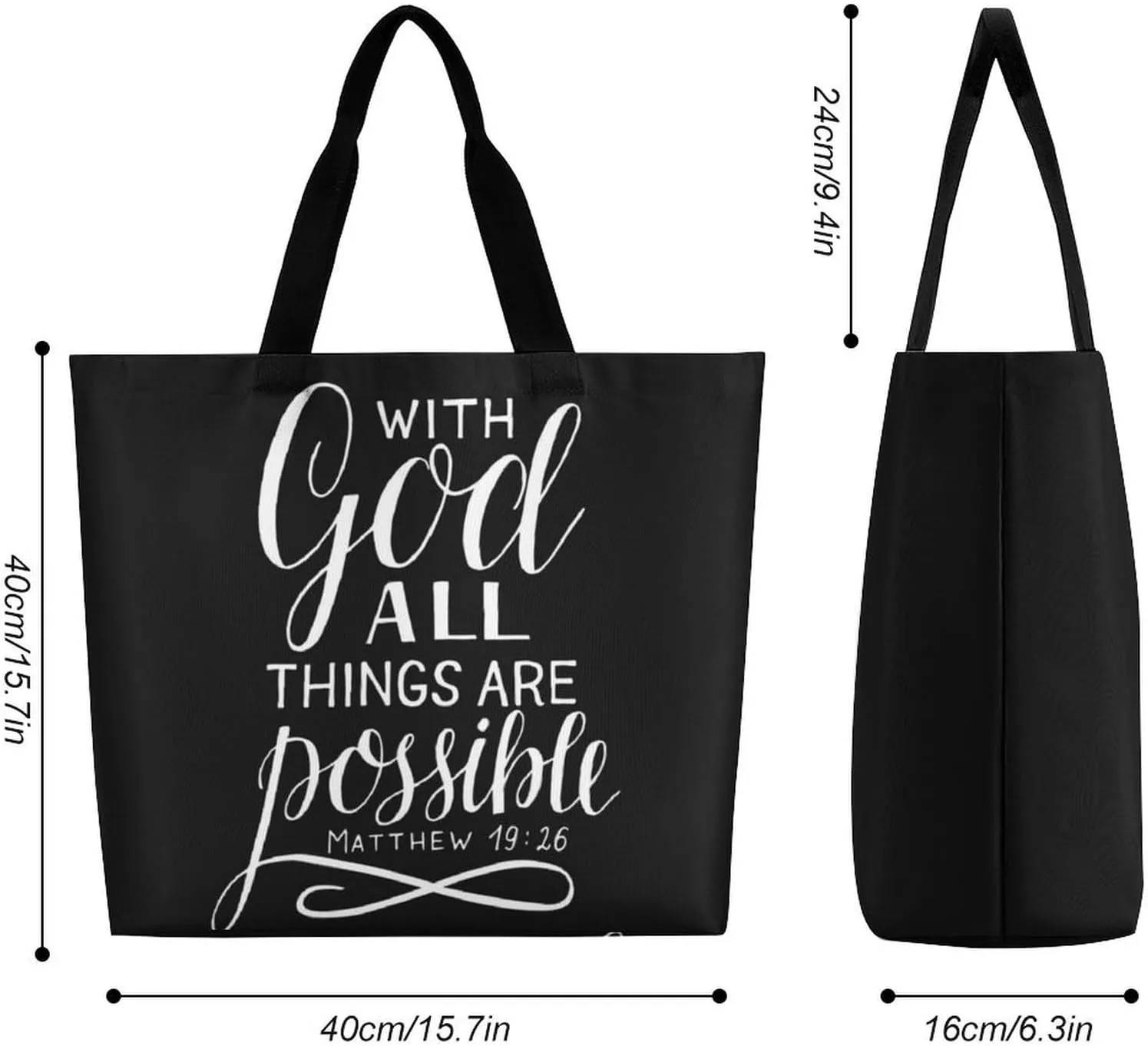 Cast All Your Anxiety Tote Bag Beach Bag Reusable Shoulder Bag for Gym, Shopping, Travel
