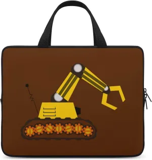 Caterpillar Crane Funny Laptop Sleeve Bag Portable Carrying Waterproof Shockproof Notebook Cover Protector Case with Handle