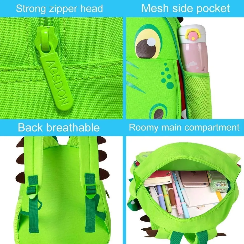 CCJPX Toddler Backpack for Boys Girls, 12.5” Dinosaur Unicorn Preschool Bookbag Kindergarten Cute School Bag
