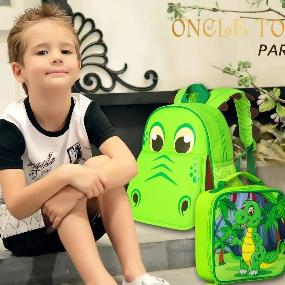 CCJPX Toddler Backpack for Boys Girls, 12.5” Dinosaur Unicorn Preschool Bookbag Kindergarten Cute School Bag