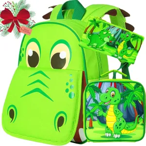 CCJPX Toddler Backpack for Boys Girls, 12.5” Dinosaur Unicorn Preschool Bookbag Kindergarten Cute School Bag