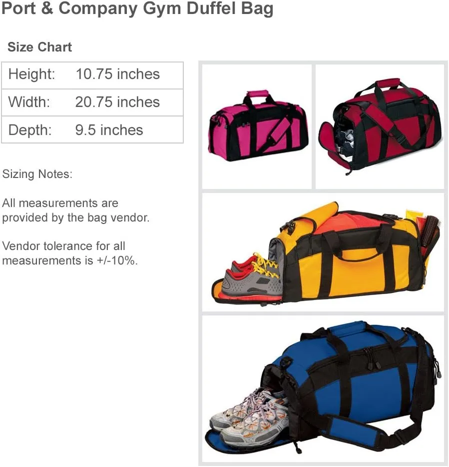 Cheerleading Custom School Duffel: Gym Duffel Bag
