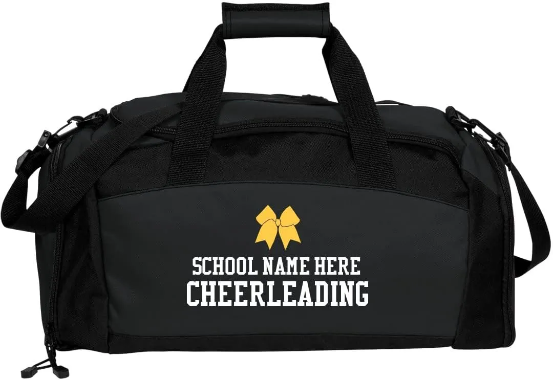 Cheerleading Custom School Duffel: Gym Duffel Bag