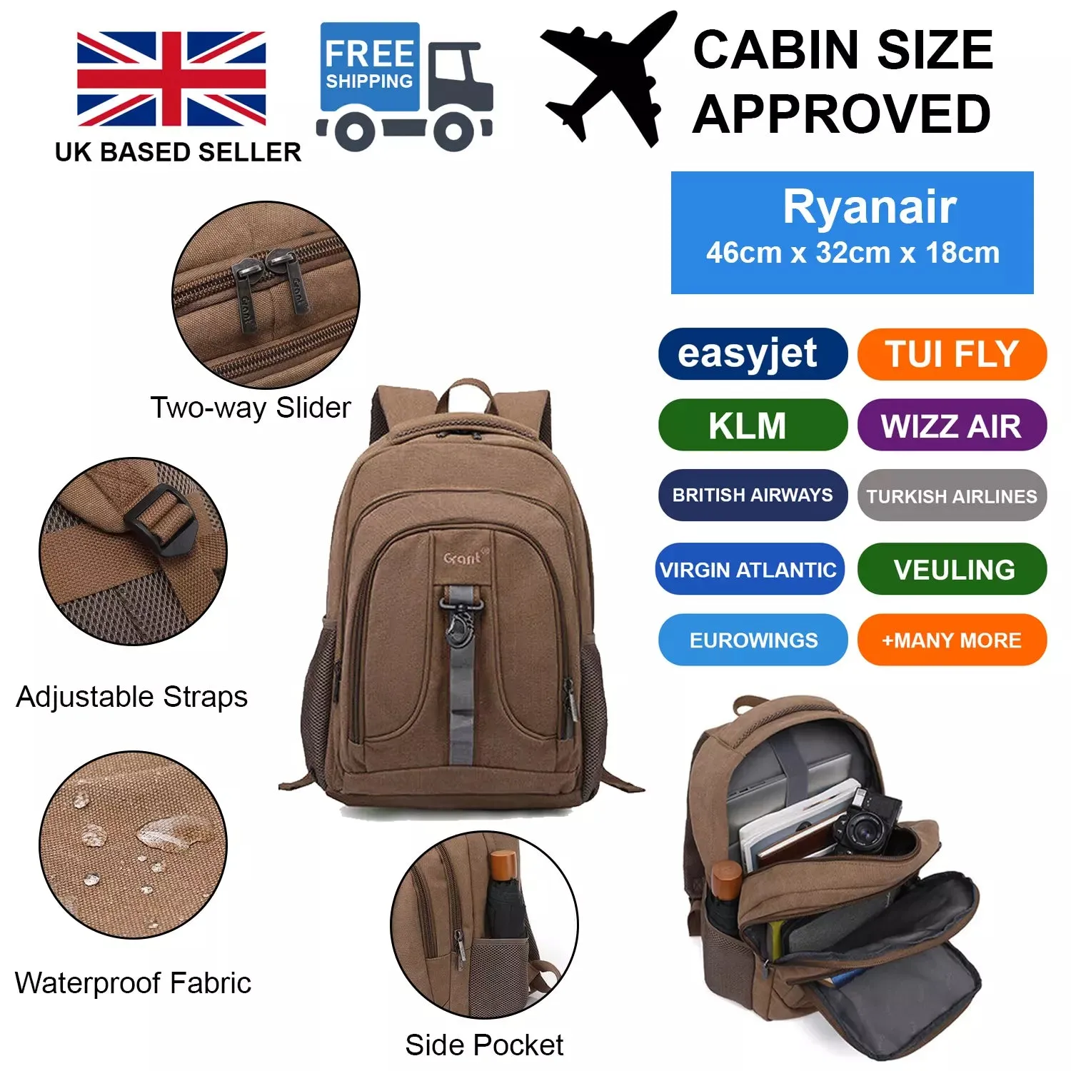 Chic & Roomy Backpack for School & Travel | Girls & Boys