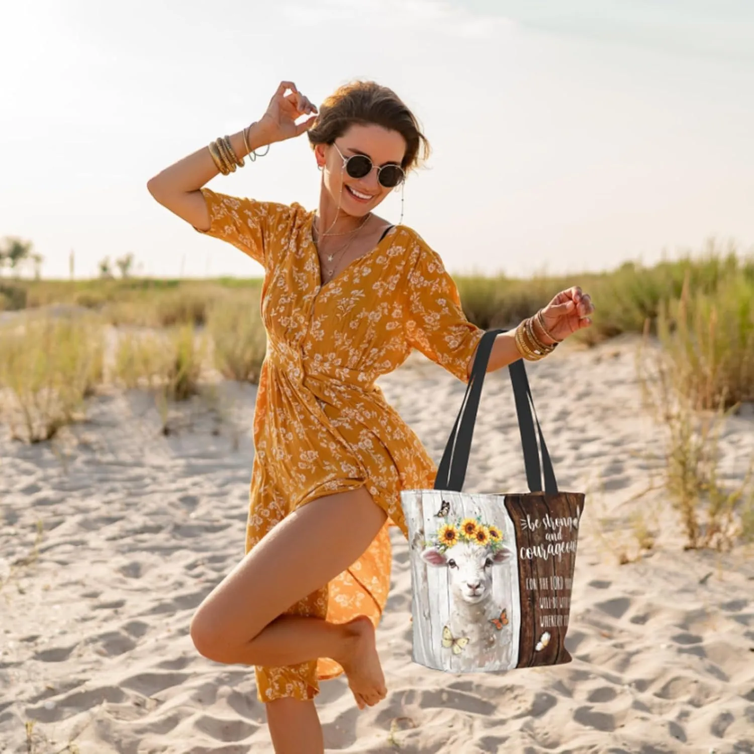 Christian Tote Bags for Women Bible Bags for Women Religious Gifts Bible Church Bag Reusable Grocery Shopping Bag
