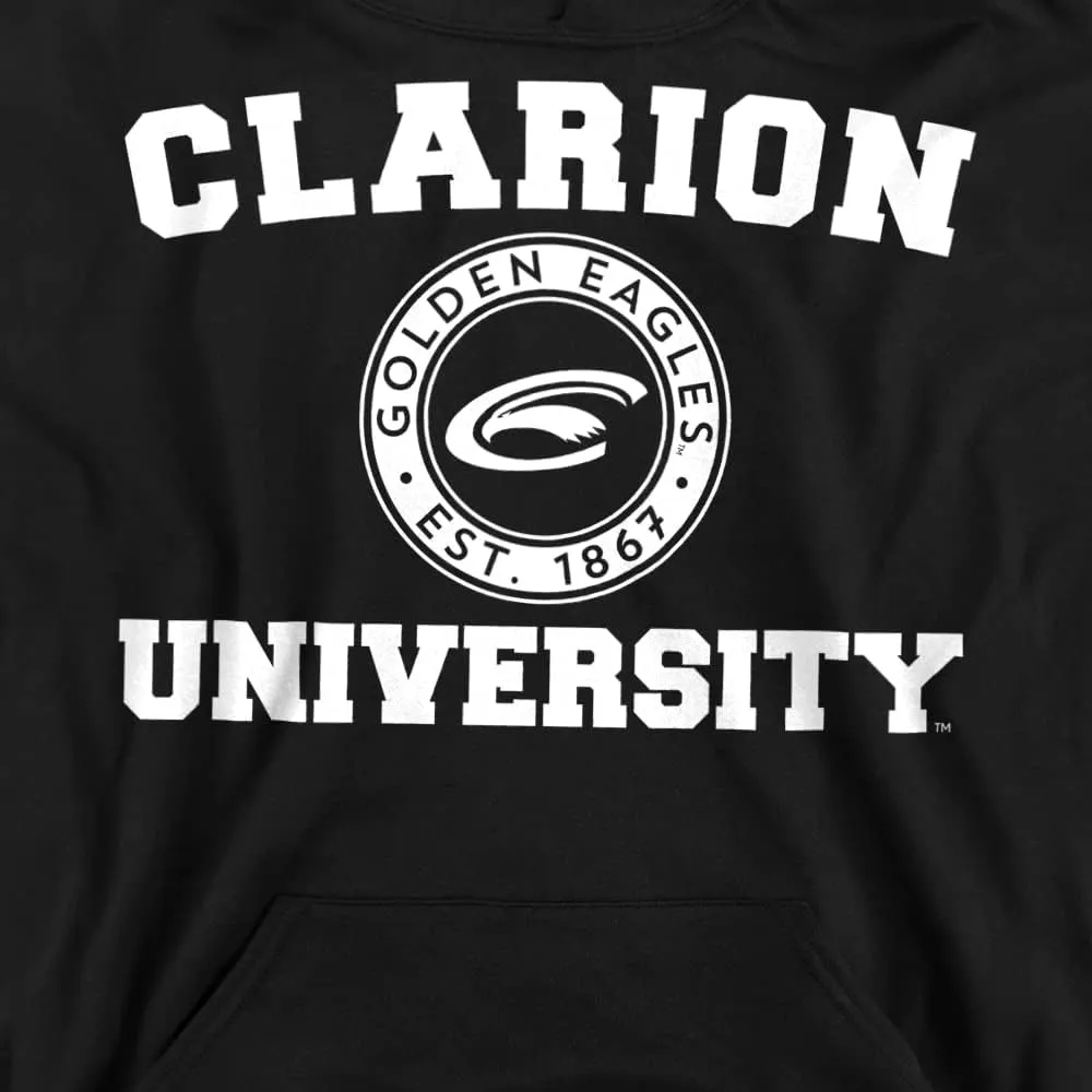 Clarion University Official Circle Logo Youth Kids Boy/Girls Pull-Over Hoodie Sweatshirt