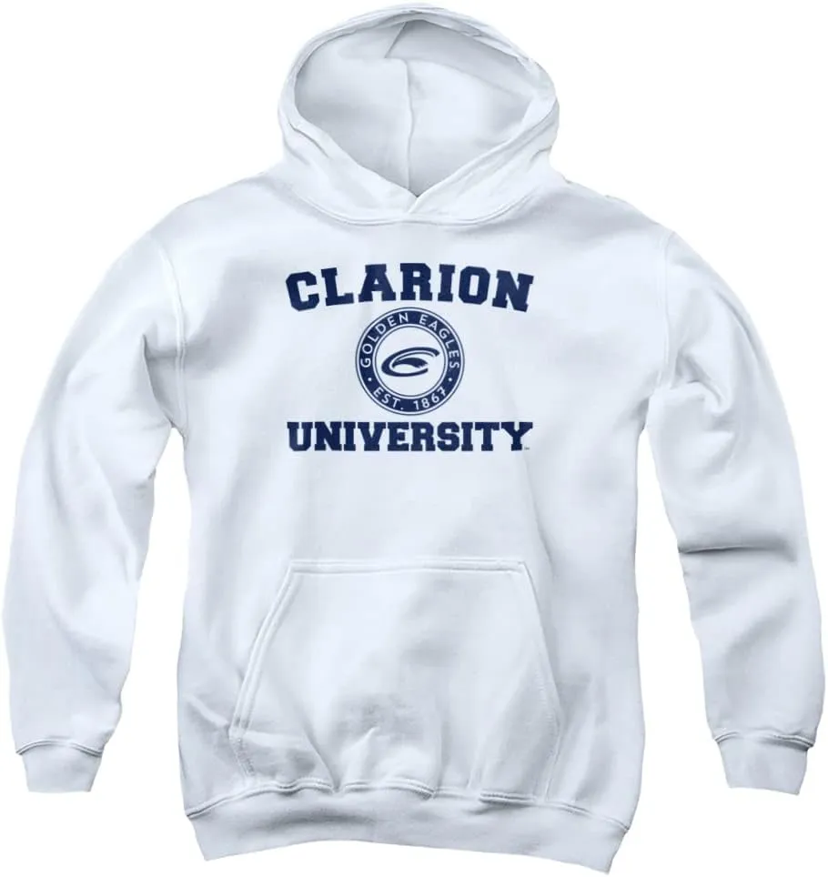 Clarion University Official Circle Logo Youth Kids Boy/Girls Pull-Over Hoodie Sweatshirt