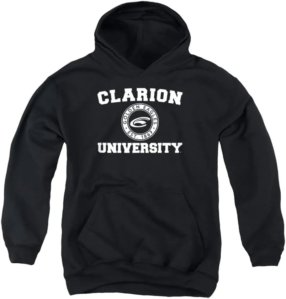 Clarion University Official Circle Logo Youth Kids Boy/Girls Pull-Over Hoodie Sweatshirt