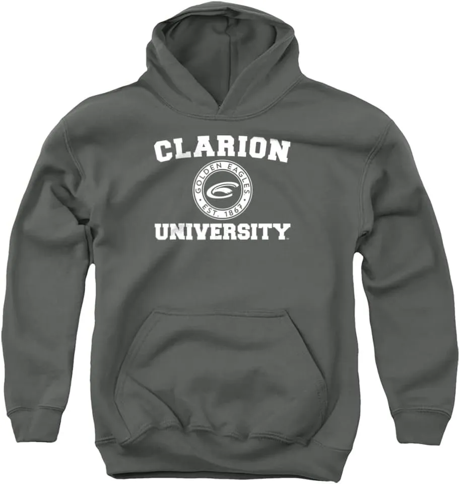 Clarion University Official Circle Logo Youth Kids Boy/Girls Pull-Over Hoodie Sweatshirt