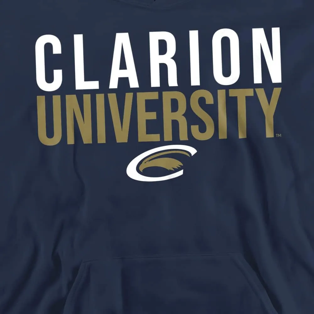 Clarion University Official Stacked Youth Kids Boy/Girls Pull-Over Hoodie Sweatshirt