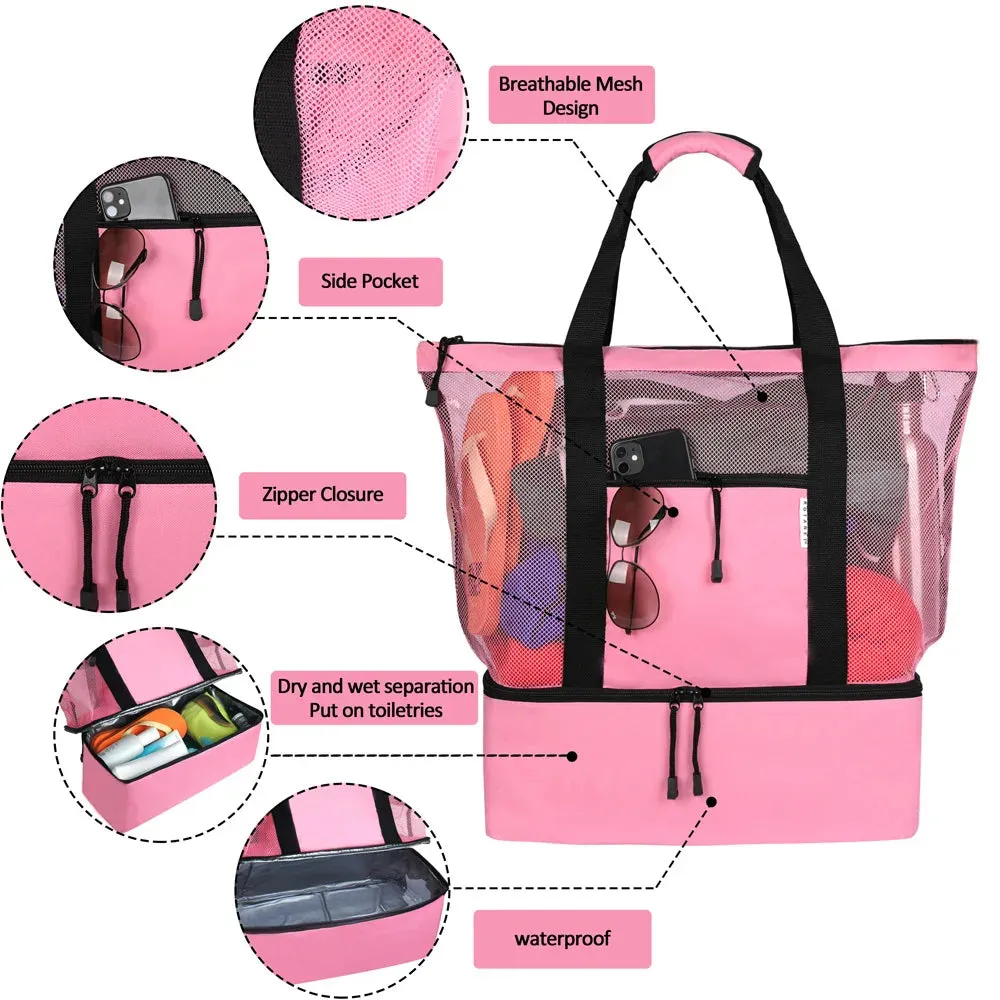 Clear Beach Tote Bag