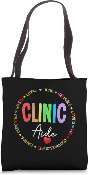 Clinic Aide For School Nurse Appreciation Week Back School Tote Bag