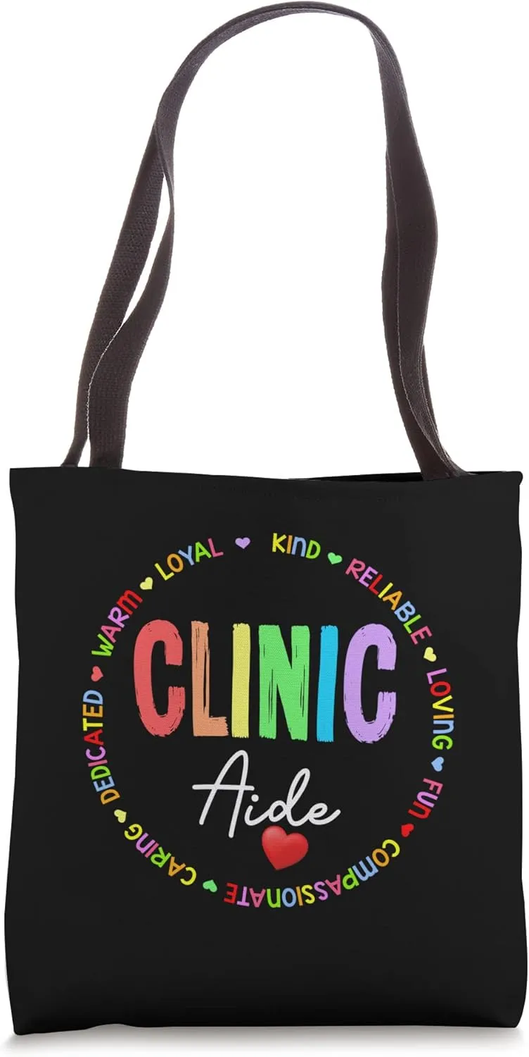 Clinic Aide For School Nurse Appreciation Week Back School Tote Bag