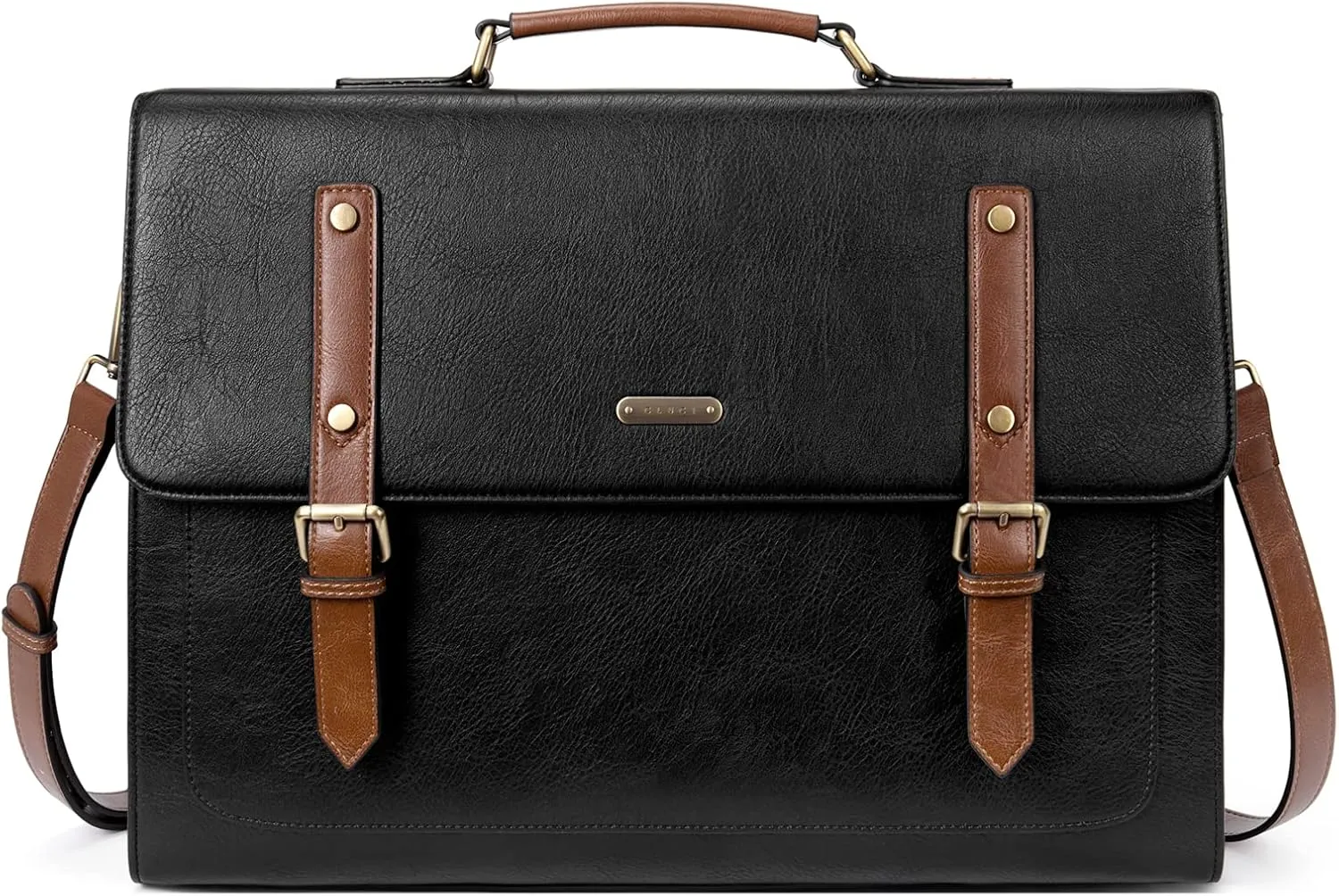 CLUCI Briefcase for Women Leather Laptop 15.6 Inch Business Ladies Work Computer Tote Bags