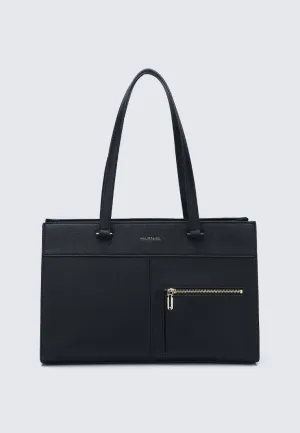 Cody Multi-compartment Tote Bag (Black)