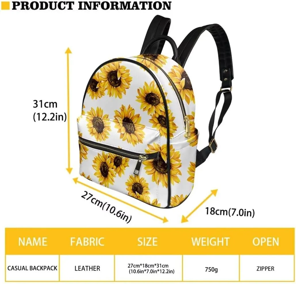 Coldinair Butterfly Mushroom Backpack for Women,Black Small Backpack Purse for Women Girls Teen,Mini Leather Backpack Purse Anti-theft Waterproof Shoulder Bag Handbag for Travel School
