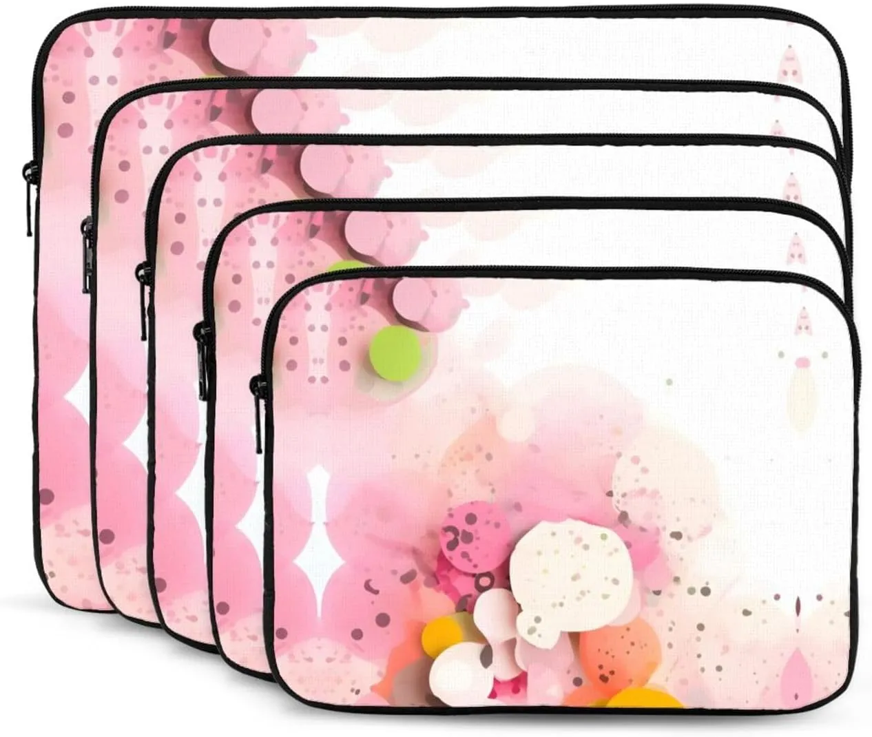 Color Fragment Paper Pattern Shockproof Portable Laptop 17 inch Sleeve Bag for Men and Women - Ideal for Business Travel, School, and Daily Use