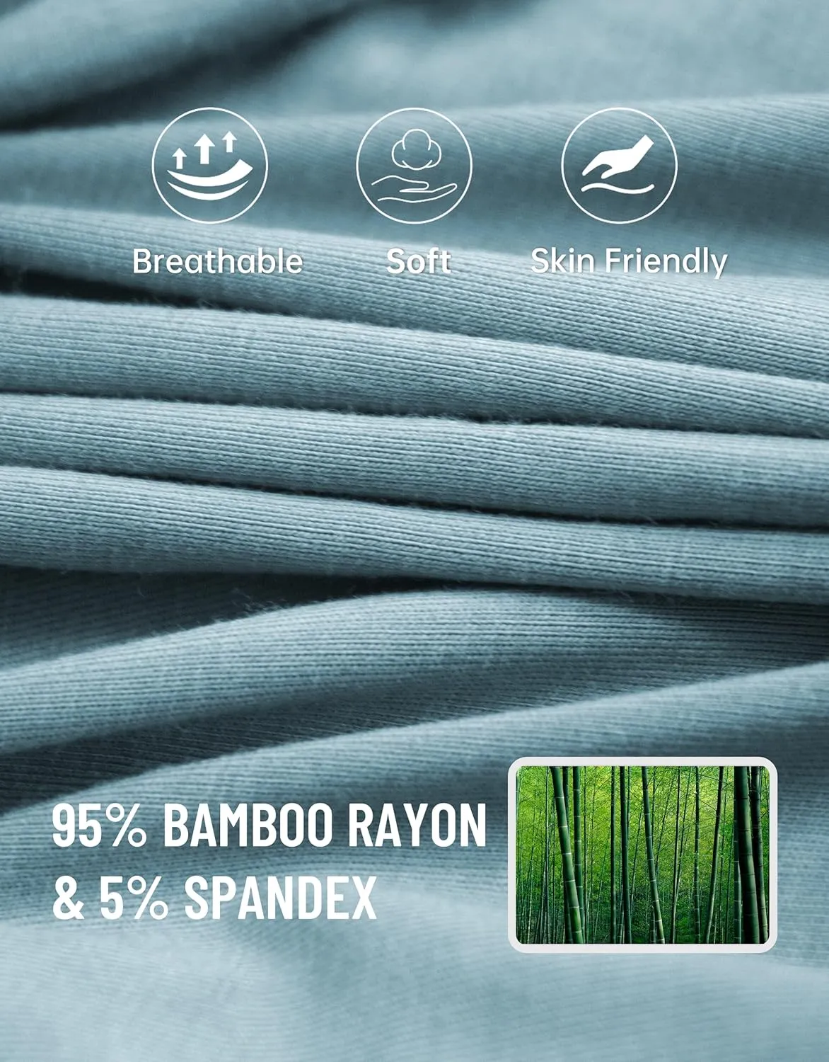 COLORFULLEAF Men's Boxer Briefs Underwea Soft Rayon Made From Bamboo Boxer Briefs for Men with 3-D Pouch Open Fly
