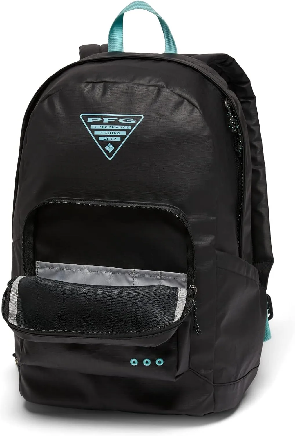 Columbia Unisex PFG PHG Zigzag 22L Backpack, Black/Gulf Stream/PFG Hooks, One Size