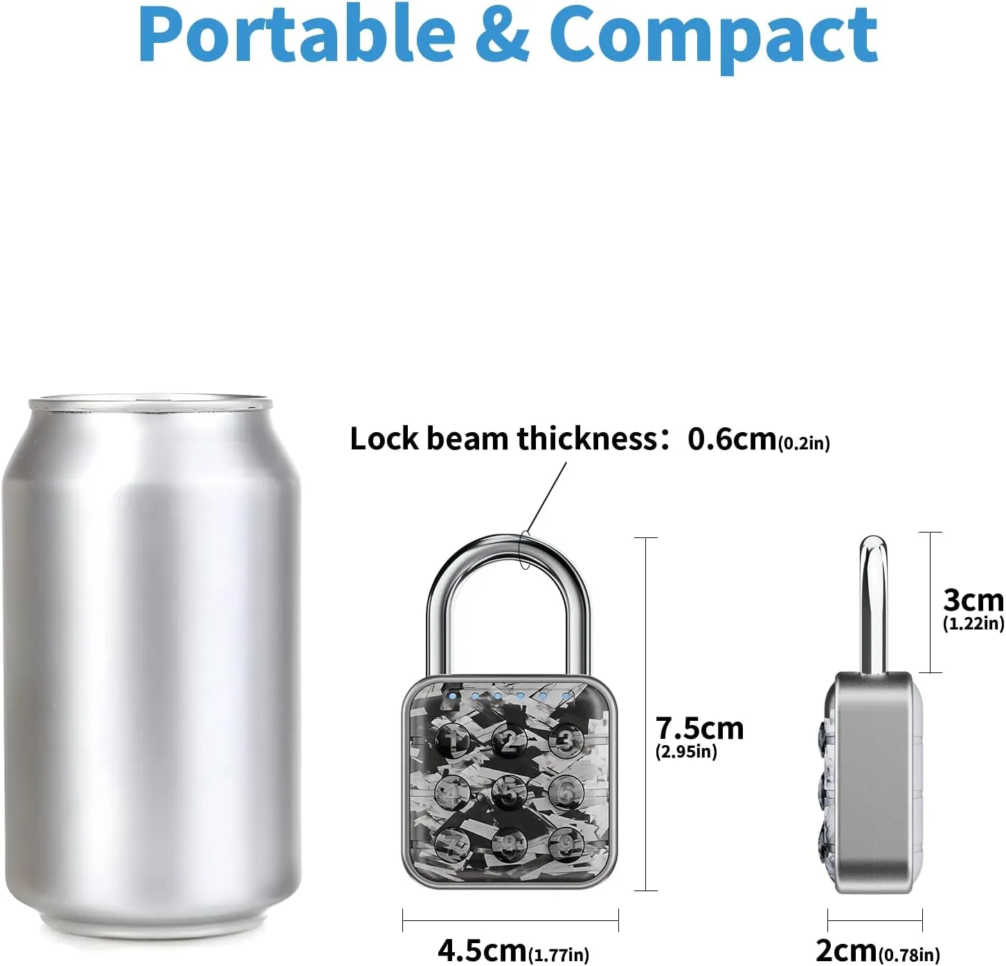 Combination Lock, Combination Lock for Locker, Locker Lock & Gym Locker Lock - High Security, Easy to Use for Gym, School, Travel, Outdoor (Abstract Shards)