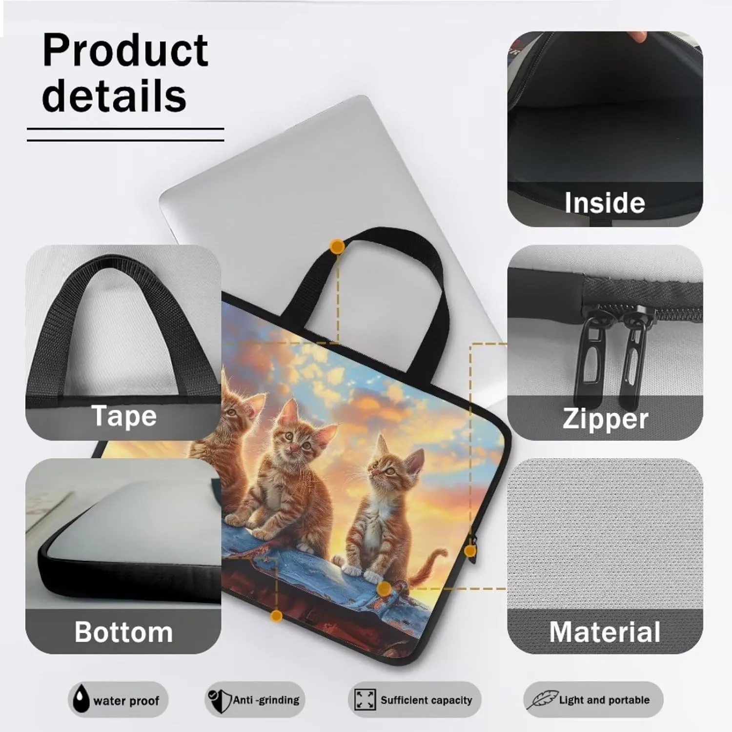 Computer Bags for Laptops for Women Men Laptop Bag Laptop Sleeve Casual Briefcase Handbag Work Bags