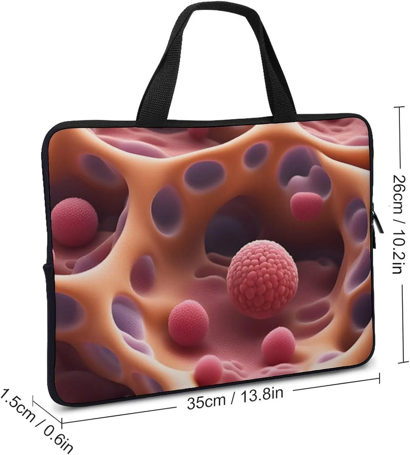 Computer Cases for Laptop Abstract Biology Sleeve Laptop Case 13 inch Laptop Cover Carrying Bag