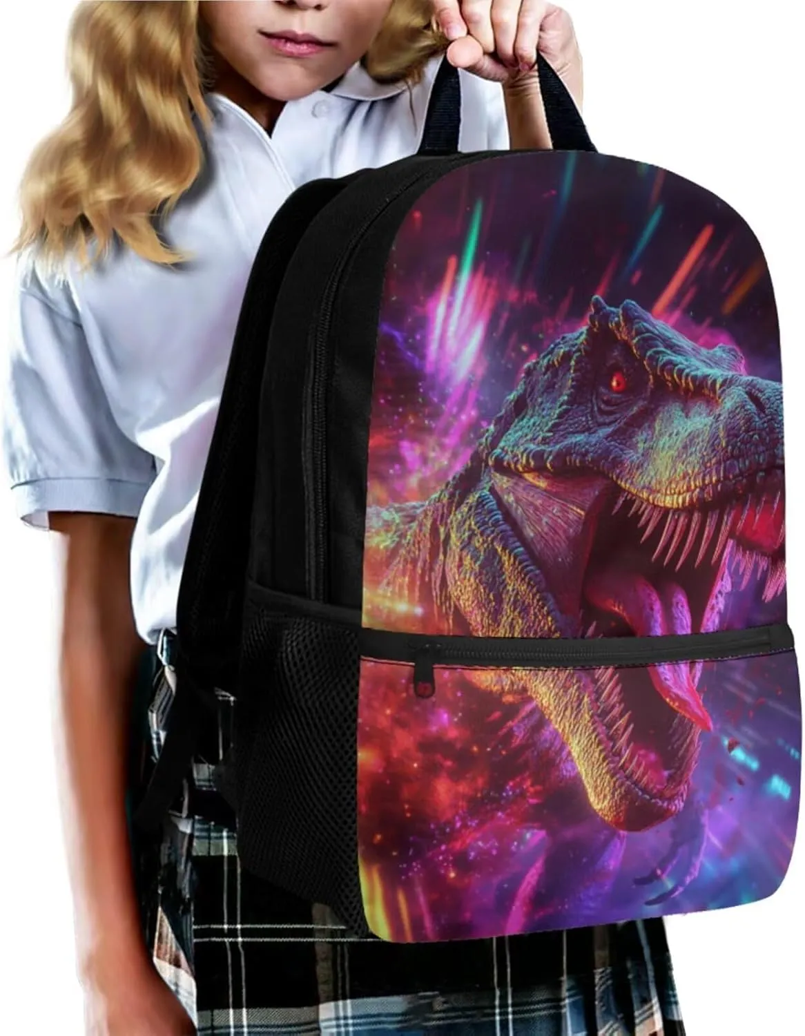 Cool Dinosaur Backpack for Boys Bookbag with Lunch Box 6Th Grade Backpack Boys Elementary Primary Student Book Bag with Pencil Case Teens Schoolbags Book Packs for School