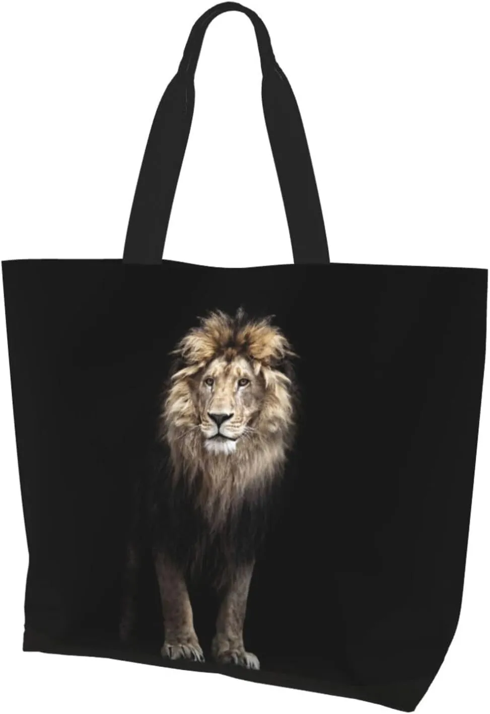 Cool Lion Grocery Bag Lion Shopping Bag Handbag Cool Grocery Bags Tote Bag Beach Canvas Bag