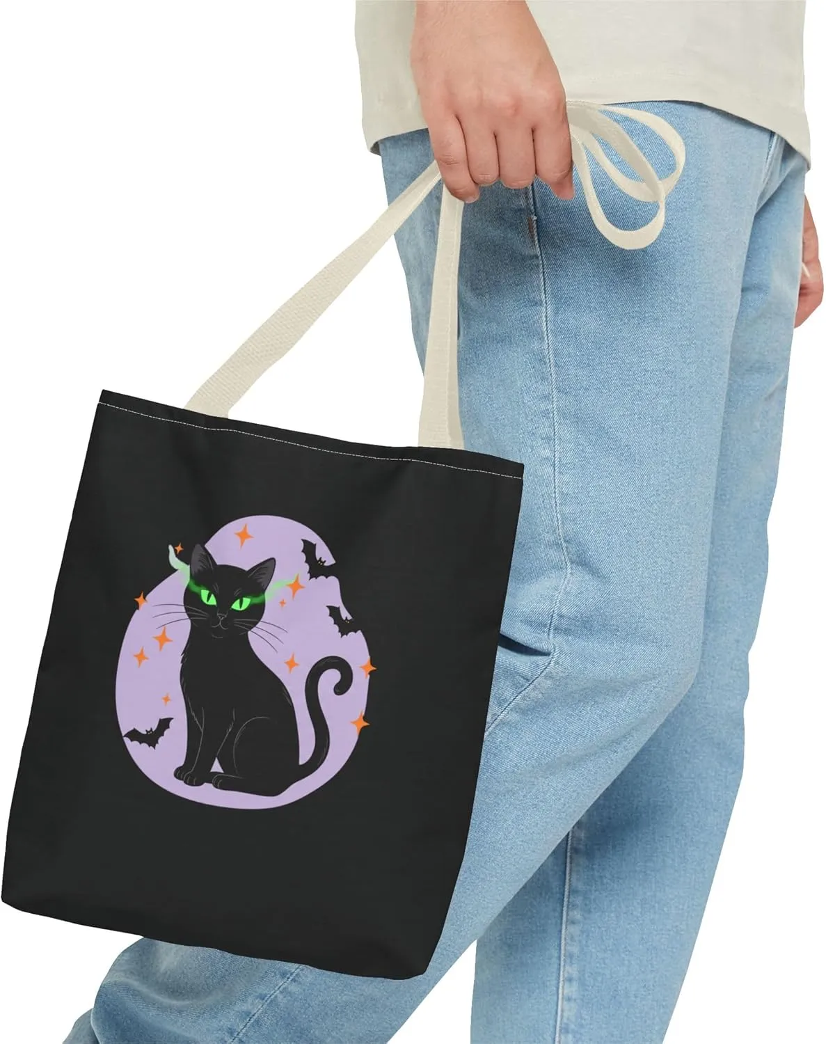 Copy of Halloween Cat Tote Bag – Spooky Themed Reusable Shoulder Bag for Trick-or-Treat & Everyday Use