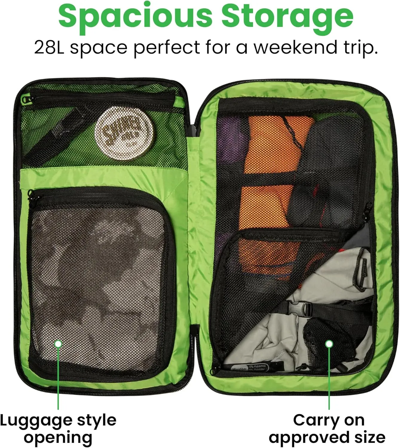 COR Surf Travel Backpack | Flight Approved Carry On Laptop Backpack with Secret Passport Pockets | The Island Hopper (28L, Lava Red)