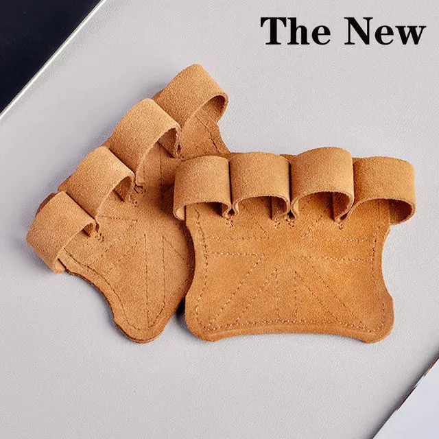 Cowhide Ventilated Weight Lifting Gloves Men Women Gym Workout Gloves for Fitness Weightlifting Pull Ups Palm Protection Support