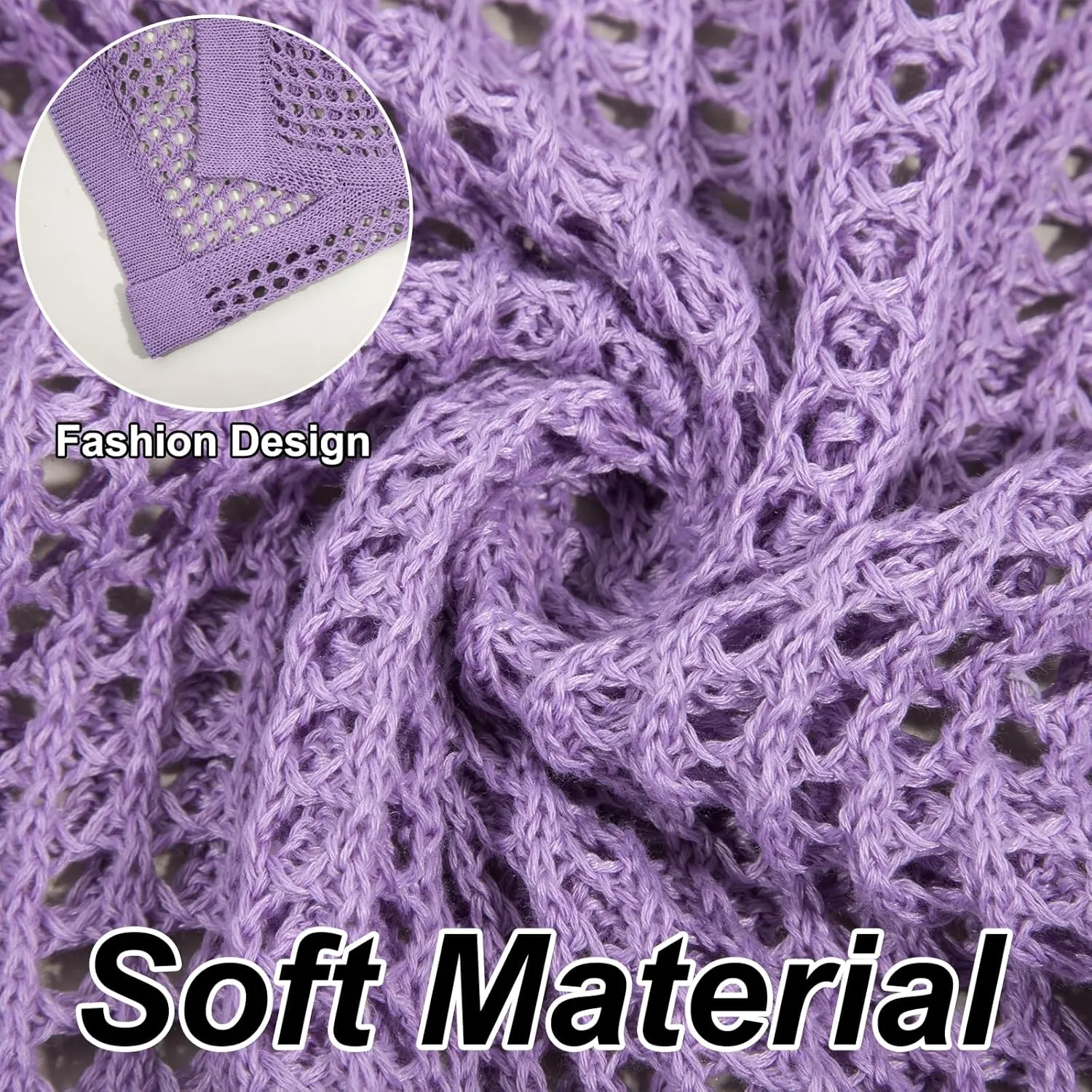 Crochet Cover Up for Women Mesh Hollow Out Bikini Cover Ups for Swimwear Summer Swimsuit