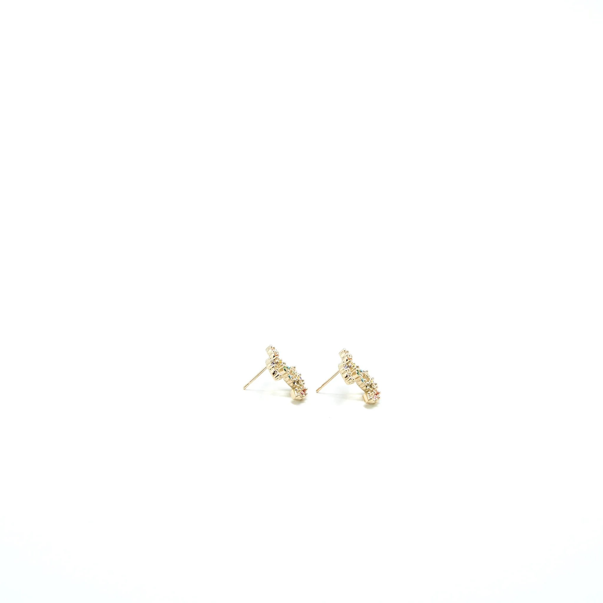 Crystal CC Logo Earrings Chanel Highly intuitive Rainbow Dual-purpose