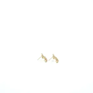 Crystal CC Logo Earrings Chanel Highly intuitive Rainbow Dual-purpose