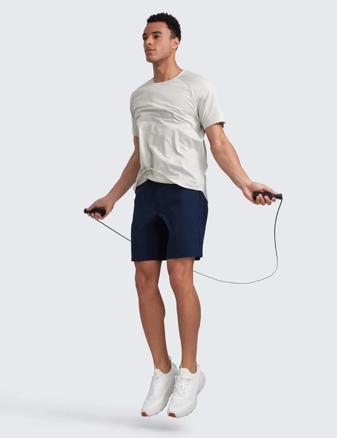 CRZ YOGA Mens Lightweight Athletic T-Shirts Moisture Wicking Running Workout Shirt Short Sleeve Gym Tops