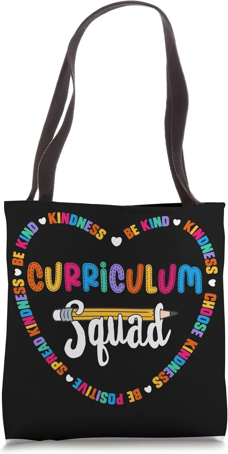 Curriculum Squad, Team Be kind School Curriculum Teacher Tote Bag