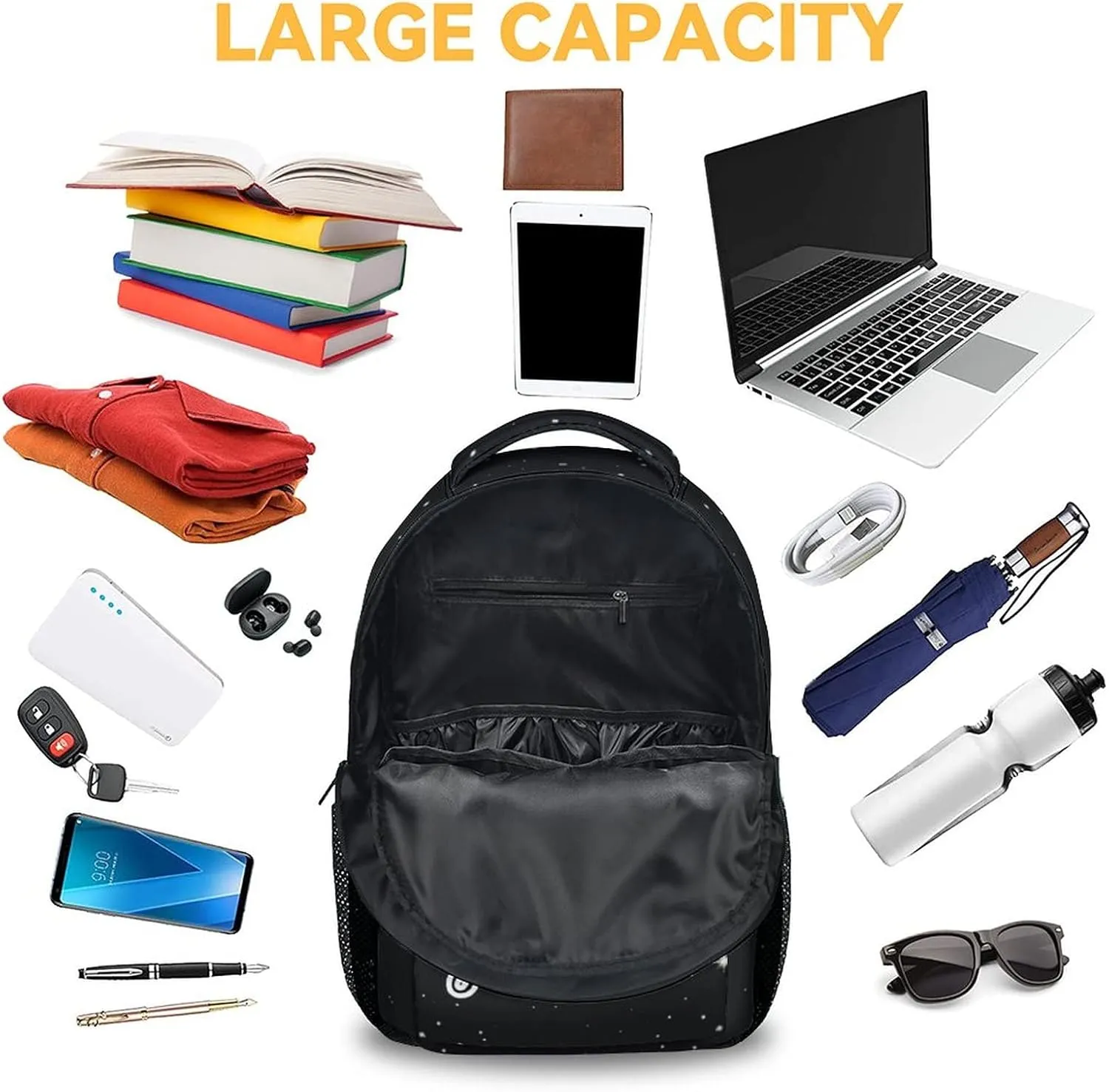Custom Girls Boys Backpack with Name, 16 Inch Cute Bookbag with Large Capacity, Durable Lightweight Travel Laptop School Bags