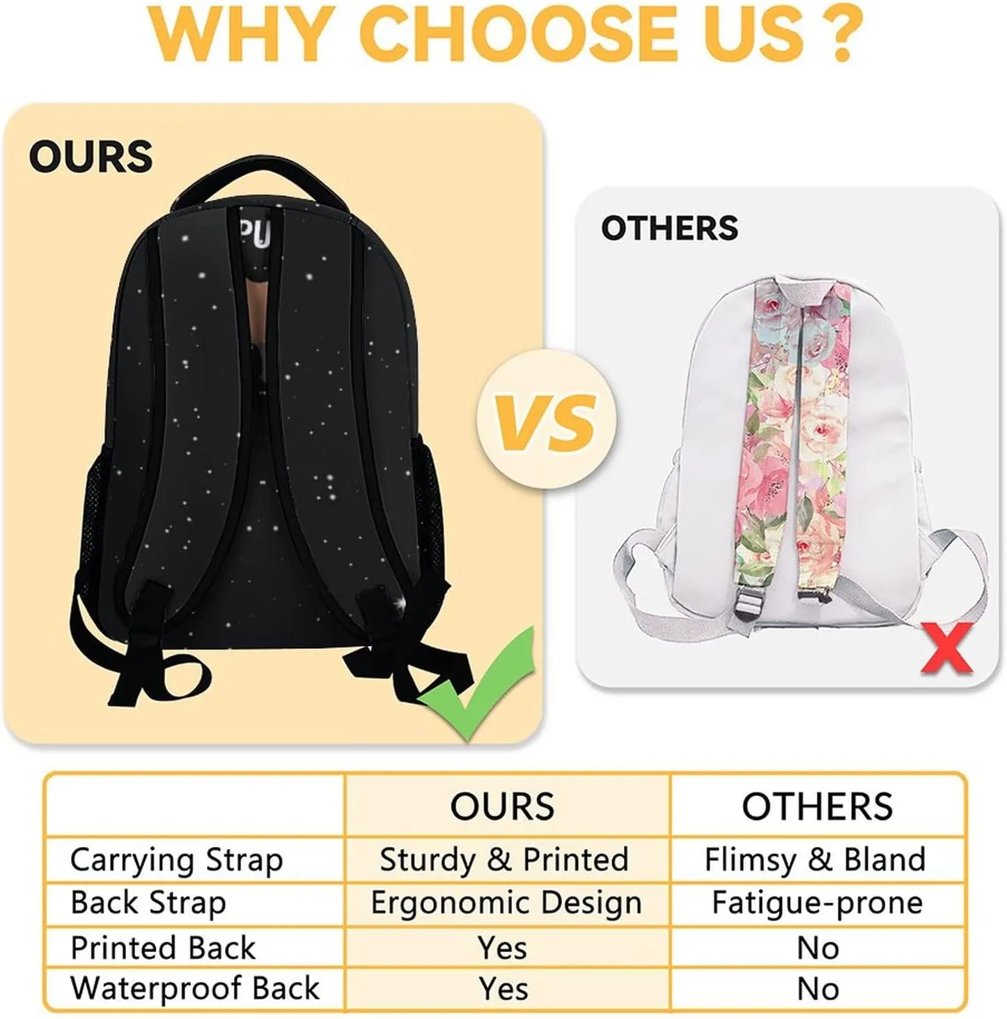 Custom Girls Boys Backpack with Name, 16 Inch Cute Bookbag with Large Capacity, Durable Lightweight Travel Laptop School Bags
