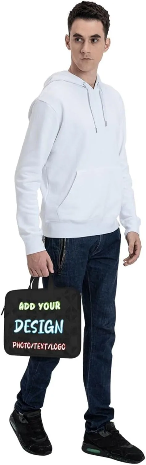 Custom Laptop Bag for Men Women,Personalized Business Laptop Shoulder Briefcase With Strap Computer Computer Bag