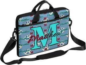 Custom Laptop Bag for Women Men Personalized Name 13 14 15.6 inch Laptop Messenger Shoulder Bags
