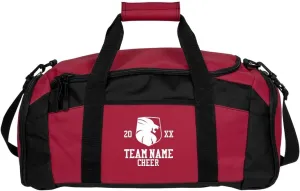 Customized Girl Lion Mascot Cheer Team Bag: Gym Duffel Bag