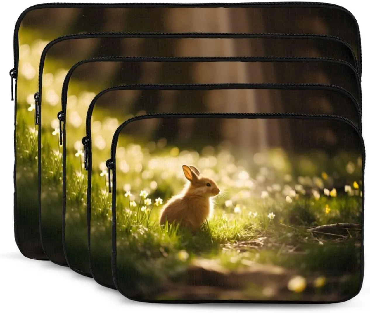 Cute Bunny Laptop Inner Bag Laptop Sleeve Case Briefcase Carrying Laptop Cover