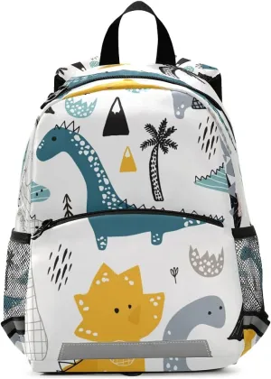 Cute Dino Animal Toddler Backpack for Boys Girls Preschool Bag with Safety Leash