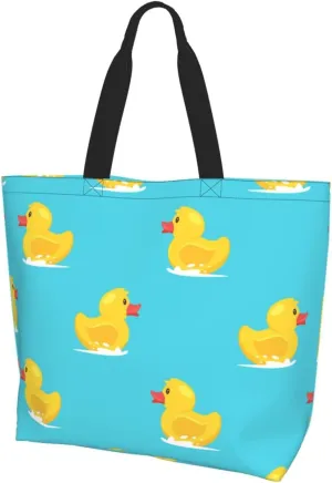 Cute Duck Grocery Bag Duck Shopping Bag Duck Handbag Bags Cute Tote Bag Animal Bag for Outdoor