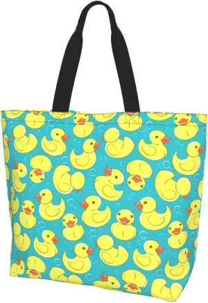 Cute Duck Grocery Bag Duck Shopping Bag Duck Handbag Bags Cute Tote Bag Animal Bag for Outdoor