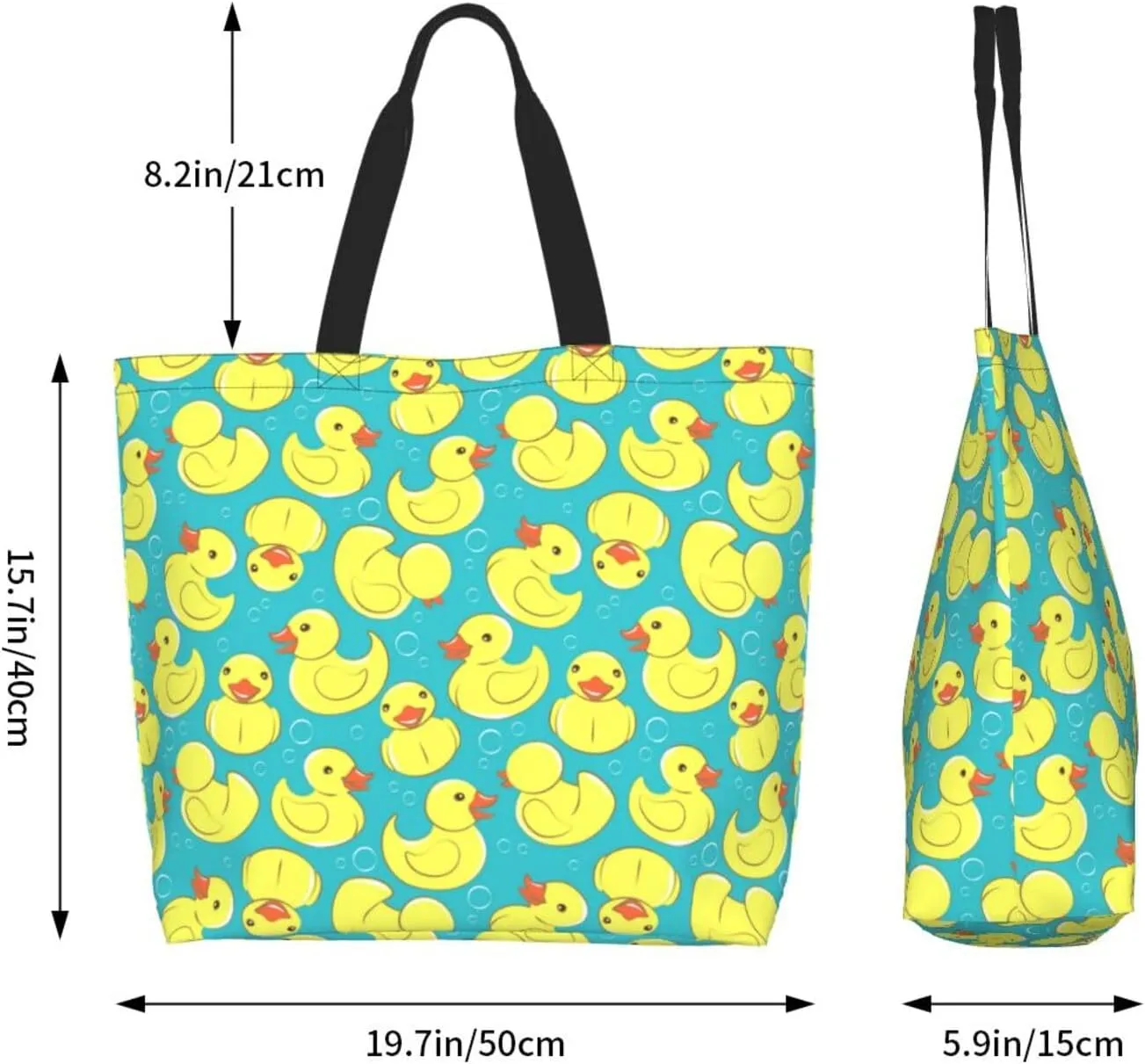 Cute Duck Grocery Bag Duck Shopping Bag Duck Handbag Bags Cute Tote Bag Animal Bag for Outdoor