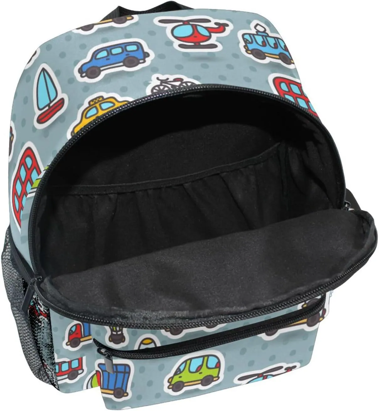 Cute Kids Back Pack Cartoon Cars Transport Pattern Todder Backpack Lightweight Preschool Kindergarten Book Bag Practical and Durable Daycare Bag for Travel,Toys