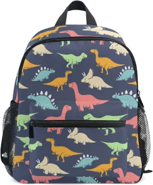 Cute Kids Back Pack Colorful Dinosaur Todder Backpack Lightweight Preschool Kindergarten Book Bag Practical and Durable Daycare Bag for Travel,Toys