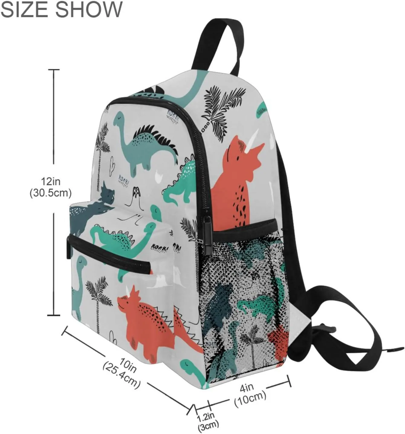 Cute Kids Back Pack Dinosaur Todder Backpack Lightweight Preschool Kindergarten Book Bag Practical and Durable Daycare Bag for Travel,Toys