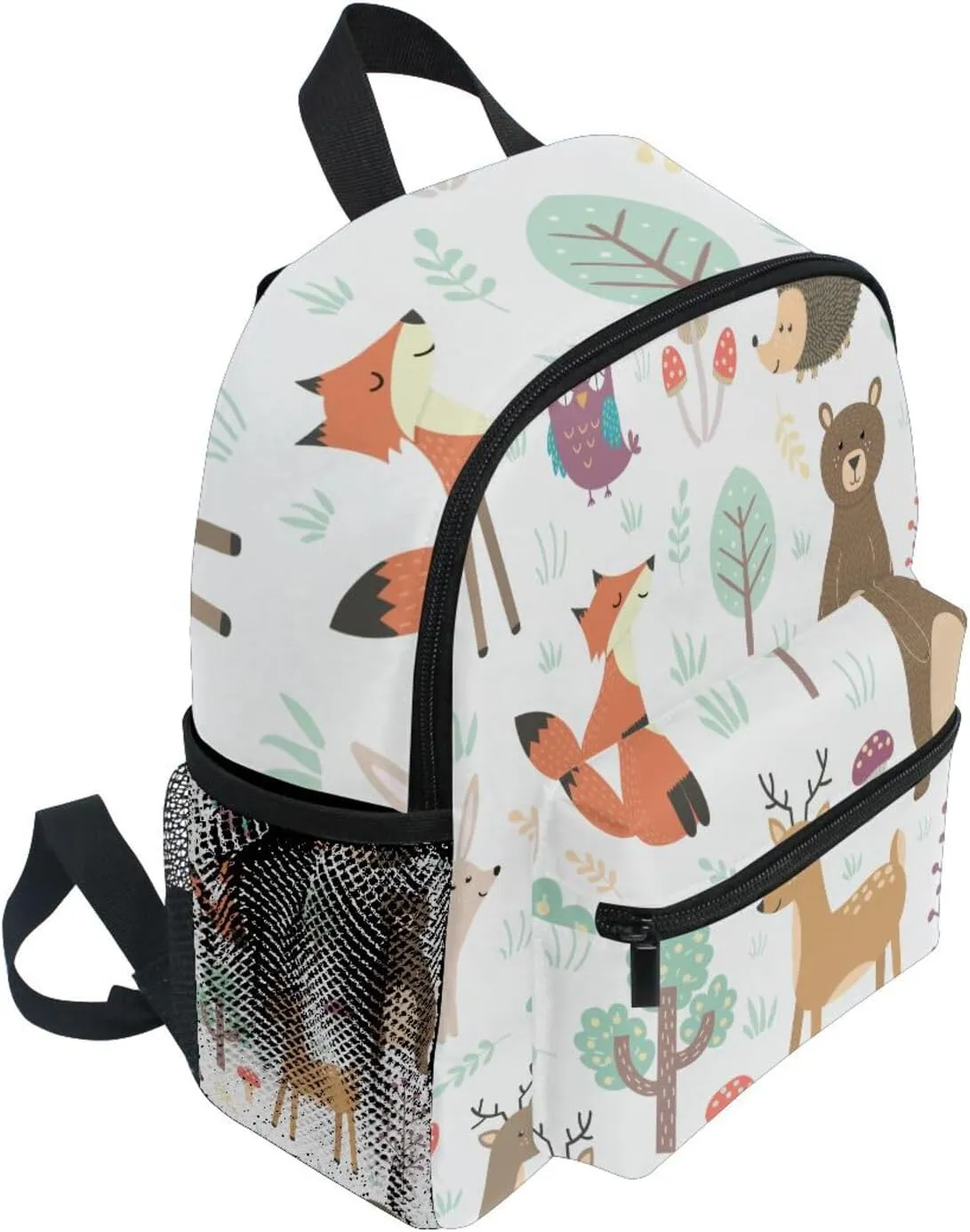 Cute Kids Back Pack Fox And Bear Todder Backpack Lightweight Preschool Kindergarten Book Bag Practical and Durable Daycare Bag for Travel,Toys